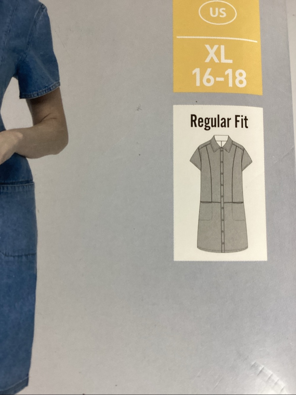 SERRA DENIM DRESS ( Size XL 16-18) Heavy Duty and Comfortabe - Picture 5 of 7